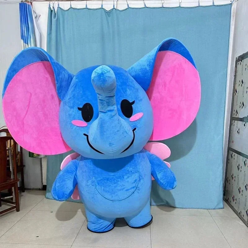Halloween Costume Adult - 巨大な空気で膨らませるダンボの着ぐるみ。大人用。ハロウィン、クリスマス、カーニバル、仮装パーティーなどに最適。