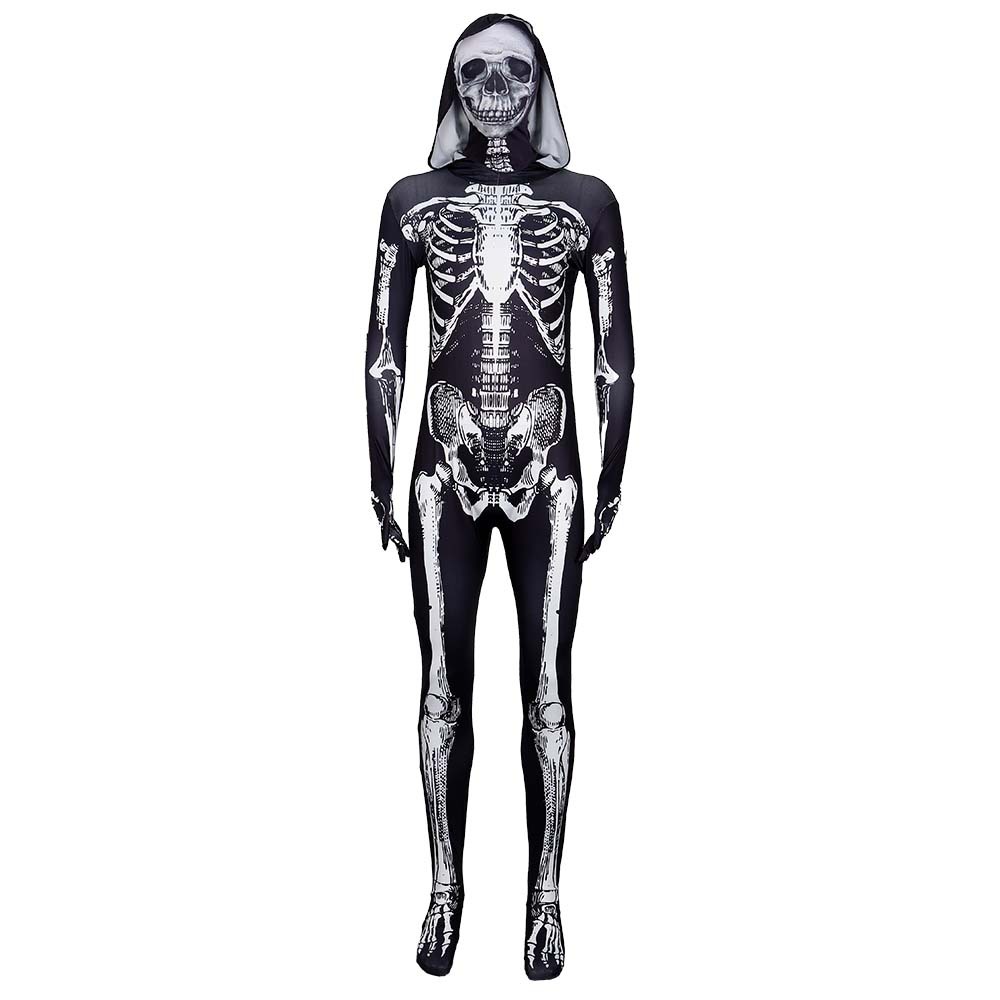 子供用ハロウィン怖いスケルトンコスチューム、全身デスジャンプ - Halloween Costume Kids のレビューと価格