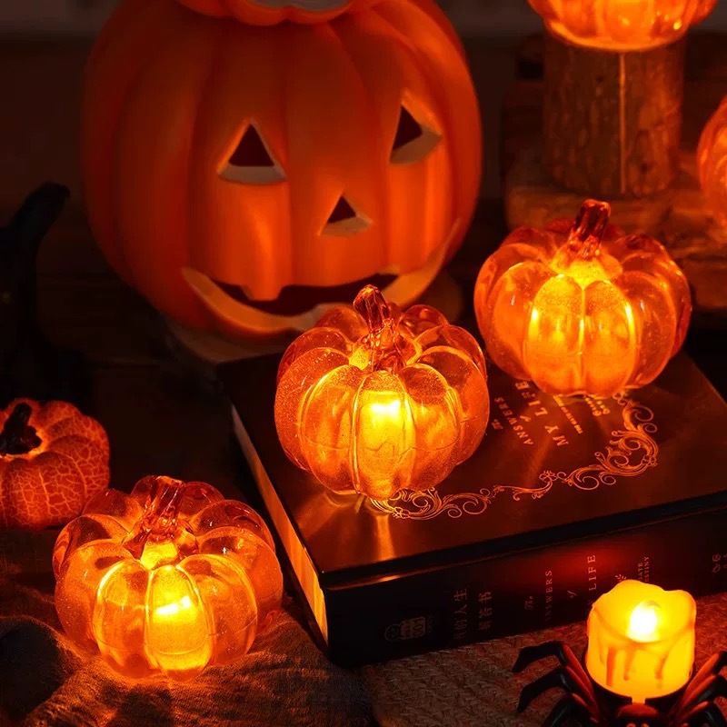 国境を越えたハロウィーンの新しい装飾品：パンプキンライト、L - Halloween Pumpkin Decor Led のレビューと価格