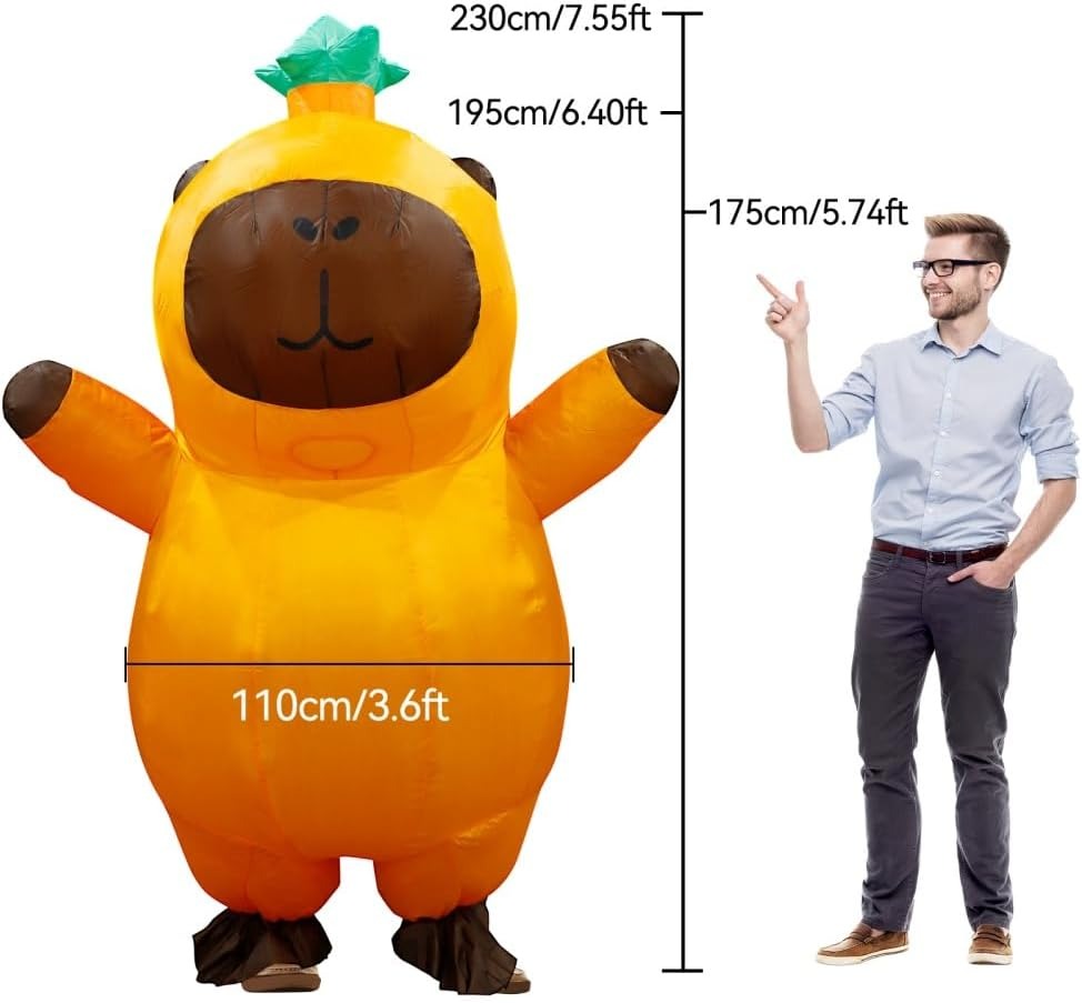 カピバラの着ぐるみ（大人用）、面白い着ぐるみ、大人用の膨らま - Halloween Costume Adult のレビューと価格