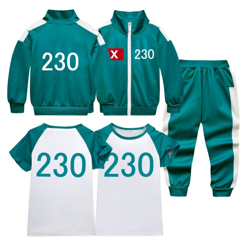 2025年新作 キッズ向けカスタマイズ可能なイカゲーム2服セ - Halloween Costume Kids のレビューと価格