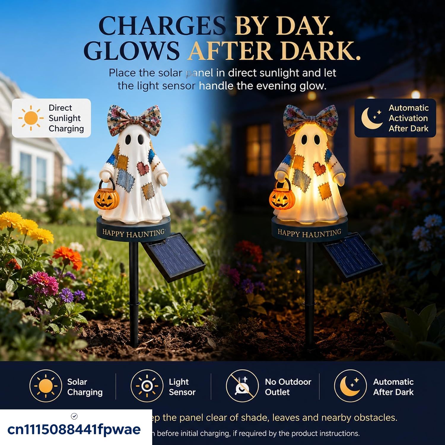 屋外用ソーラーハロウィーン装飾、暖色系のLEDライト付きパッ - Halloween Pumpkin Decor Led のレビューと価格