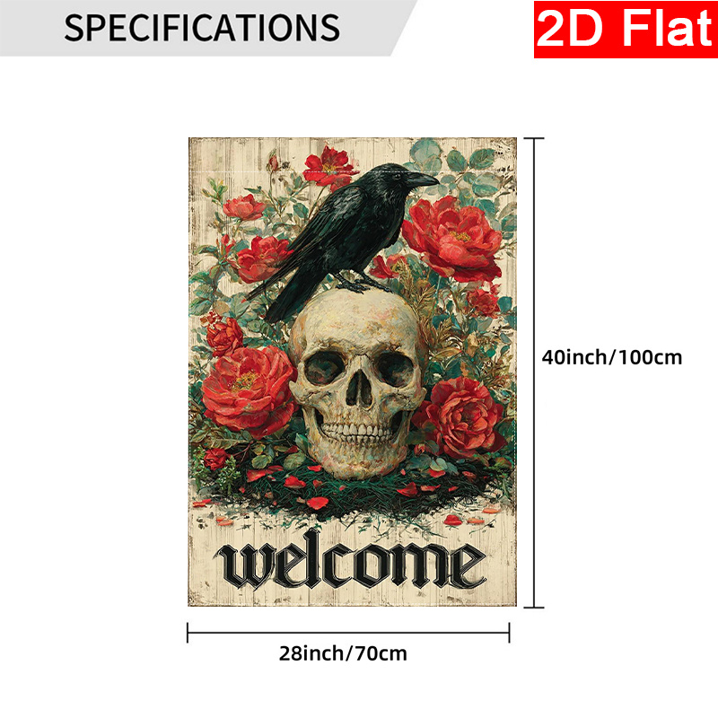 2Dフラットデザイン - 2Dフラットハロウィーン、スケルト - Halloween Skeleton Decoration のレビューと価格