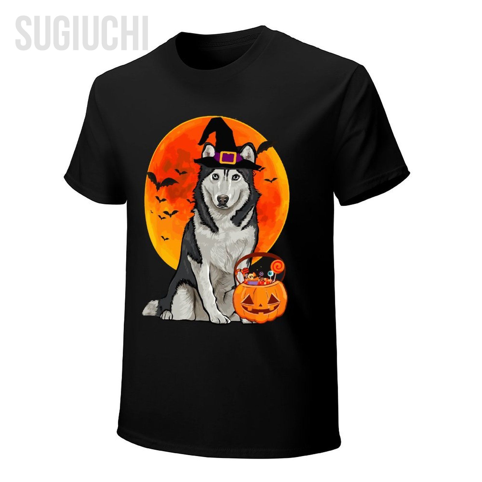 ユニセックス男性犬ハロウィンシベリアシベリアンハスキージャッ - Pumpkin Lantern Halloween のレビューと価格