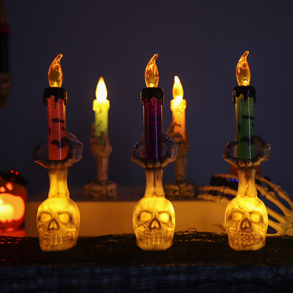 ハロウィーンの骸骨の手の形をしたキャンドルライト、LEDラン - Halloween Pumpkin Decor Led のレビューと価格