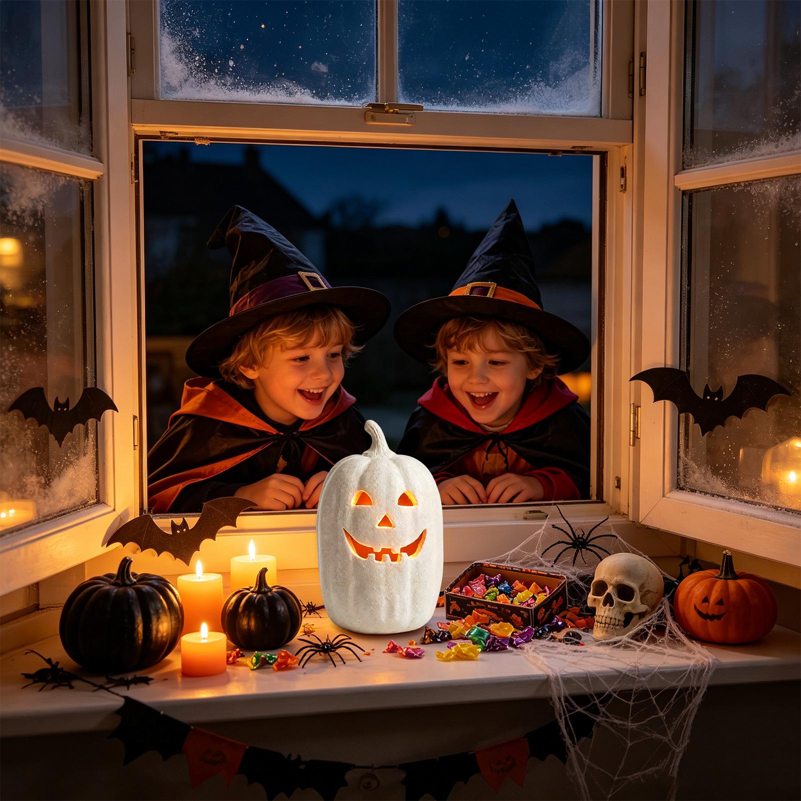 ハロウィン パンプキンデコレーション 樹脂製パンプキン 手作 - Pumpkin Lantern Halloween のレビューと価格